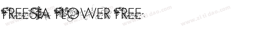 freesia flower free字体转换